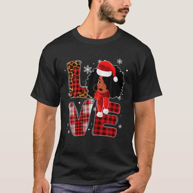 Camiseta Natal Black African Costume Papais noeis Mel (Frente)