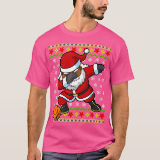 Camiseta Natal Black African Papai Noel Baske
