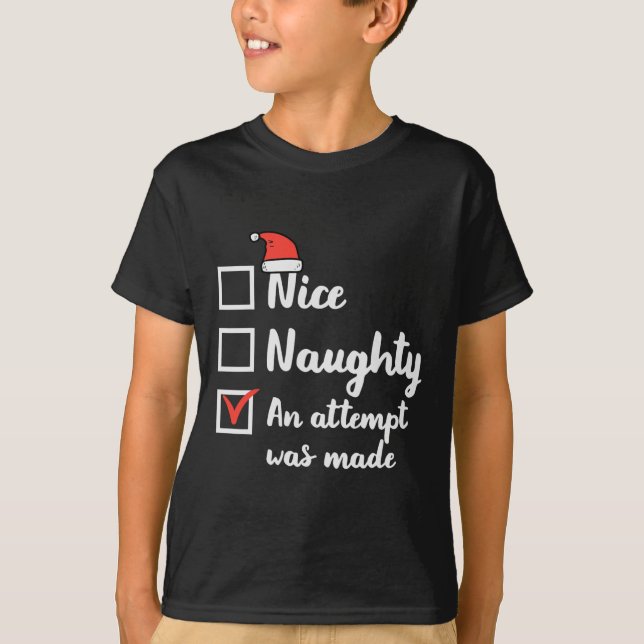 Camiseta Natal Bom Tentativa Inocente Foi Feita Xmas Men W (Frente)