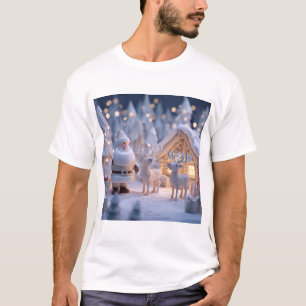 Camiseta Natal Branco do Papai Noel