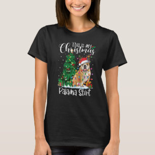 Camiseta Natal - Buldogue Pajama Dog Xmas