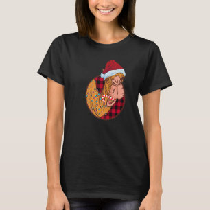 Camiseta Natal Camel Xmas Camel Desert Santa Hat