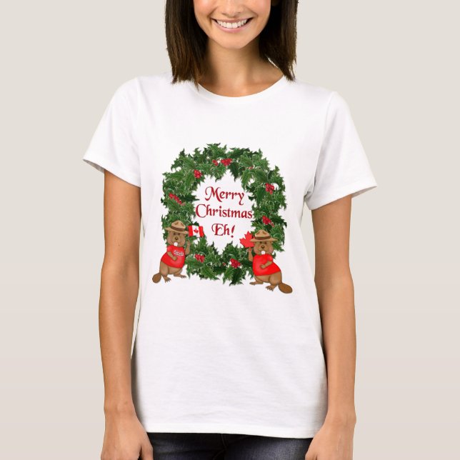 Camiseta Natal canadense (Frente)