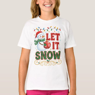 Camiseta Natal Caprichoso Deixe Nevar