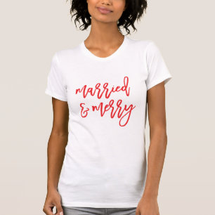 Camiseta Natal casado e da feliz  