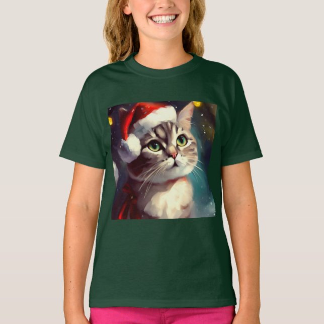 Camiseta Natal Cat 2 (Frente)