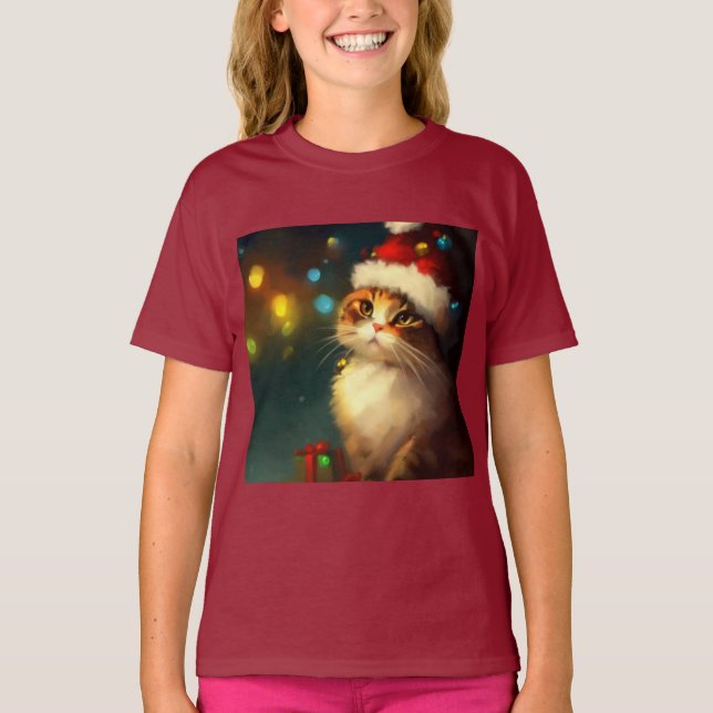 Camiseta Natal Cat 3 (Frente)