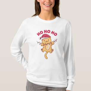 Camiseta Natal Cat Ho Ho Ho