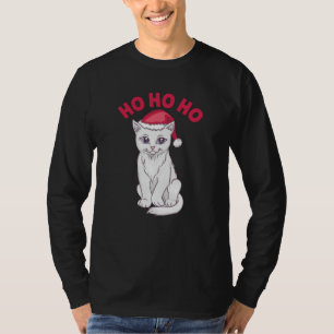 Camiseta Natal Cat Ho Ho Ho