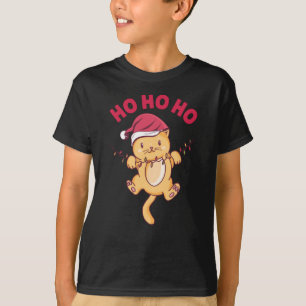 Camiseta Natal Cat Ho Ho Ho