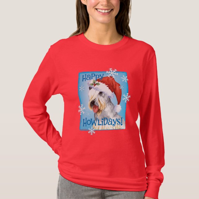 Camiseta Natal Cesky Terrier (Frente)
