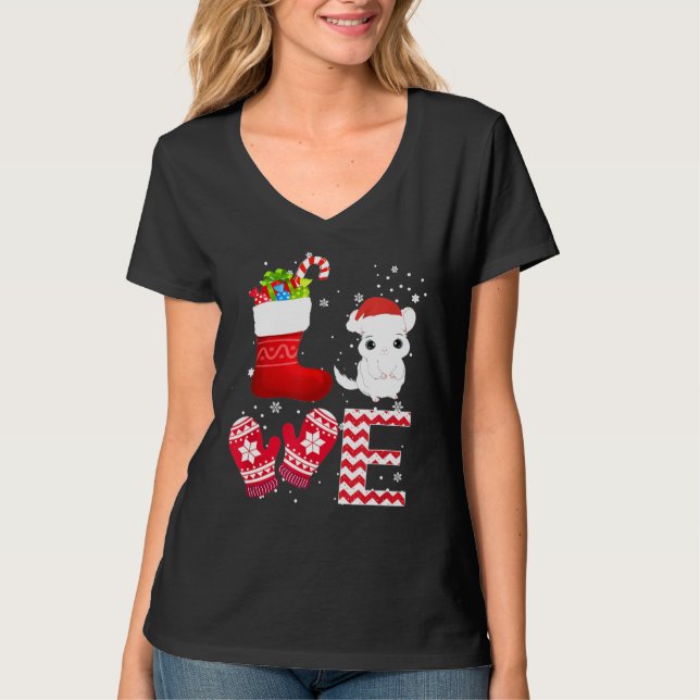 Camiseta Natal Chinchilla Lover S Chinchilla (Frente)