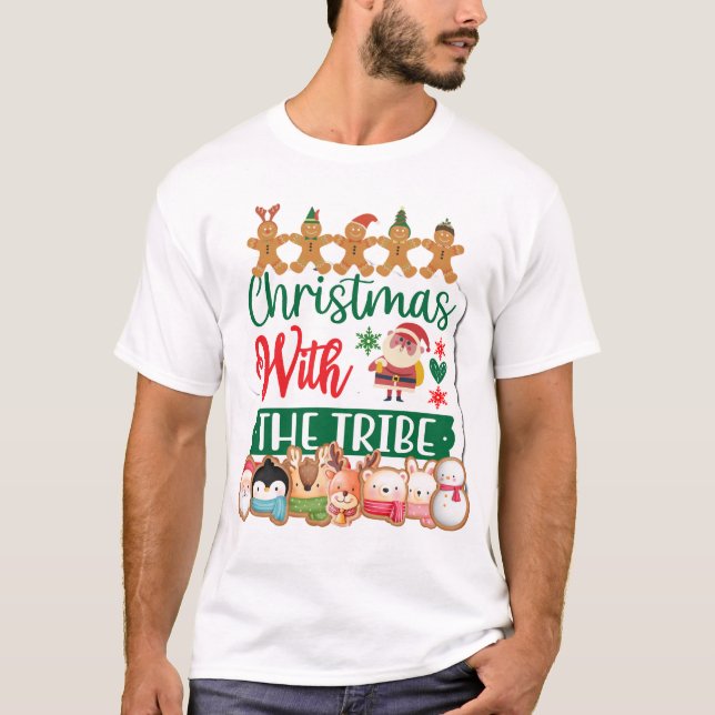 Camiseta Natal Com A Tribo (Frente)