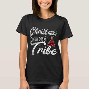 Camiseta Natal Com As Minhas Conexões Da Família De Tribos