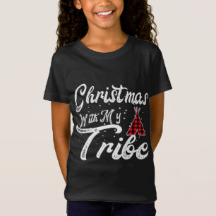 Camiseta Natal Com As Minhas Conexões Da Família De Tribos