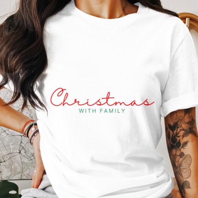 Camiseta Natal Com Família (Criador carregado)