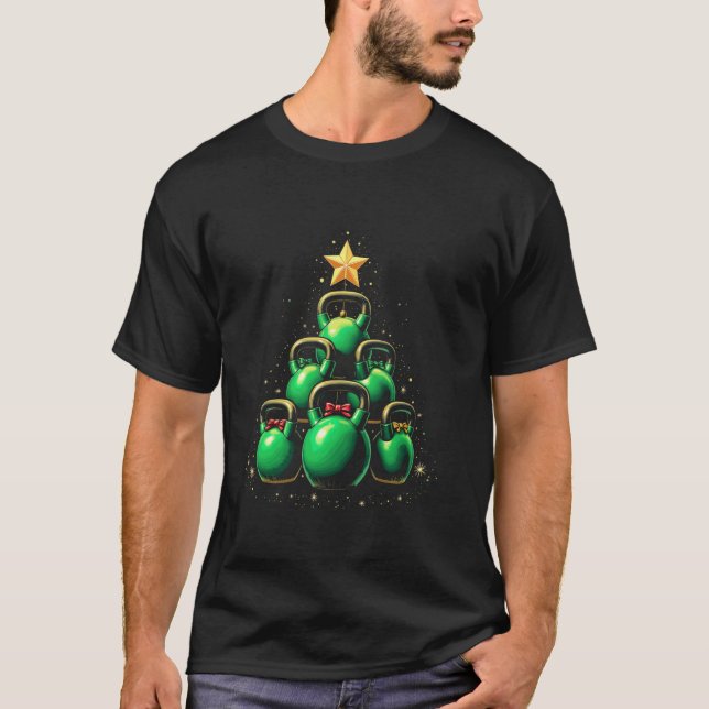 Camiseta Natal com Kettlebell (Frente)