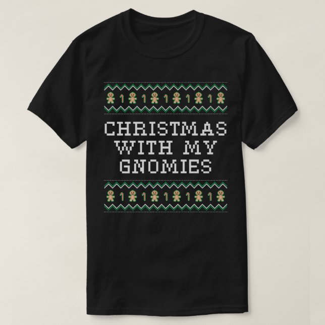 Camiseta Natal Com Meus Amigos Xmas Felizes Natal E (Frente do Design)