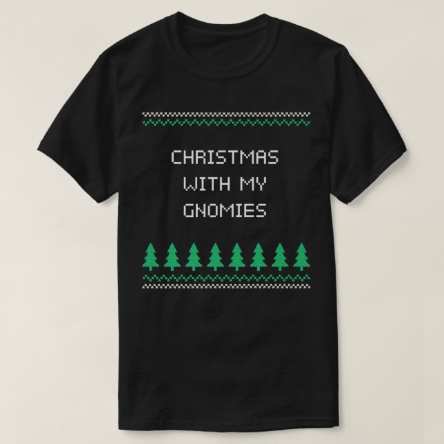 Camiseta Natal Com Meus Amigos Xmas Felizes Natal E (Frente do Design)