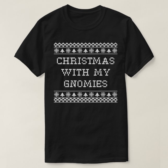 Camiseta Natal Com Meus Amigos Xmas Felizes Natal E (Frente do Design)