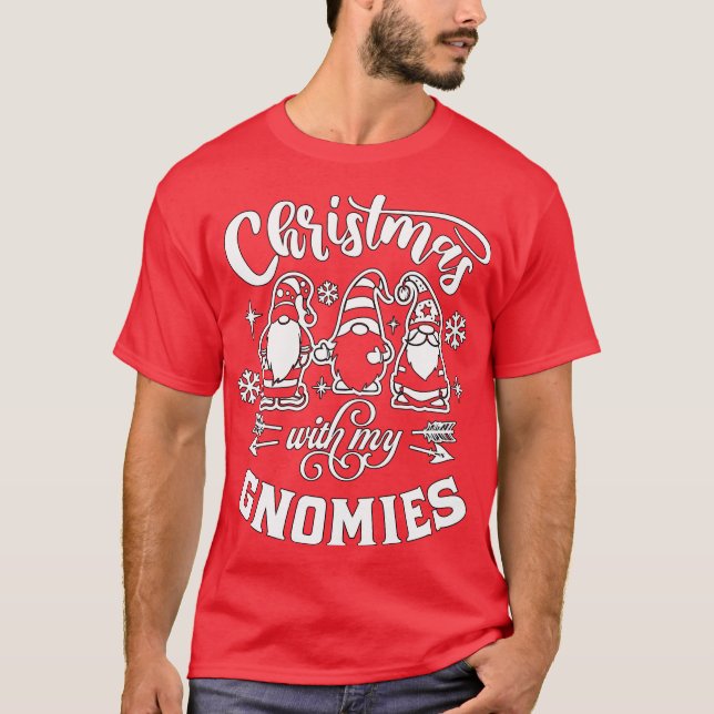 Camiseta Natal com meus genomas - Natal dos Gnomos (Frente)