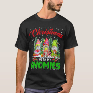 Camiseta Natal Com Os Meus Sinônimos Três Gnomos Árvores Xm