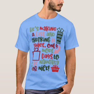 Camiseta Natal Contagem Bela Ou Natal Legal