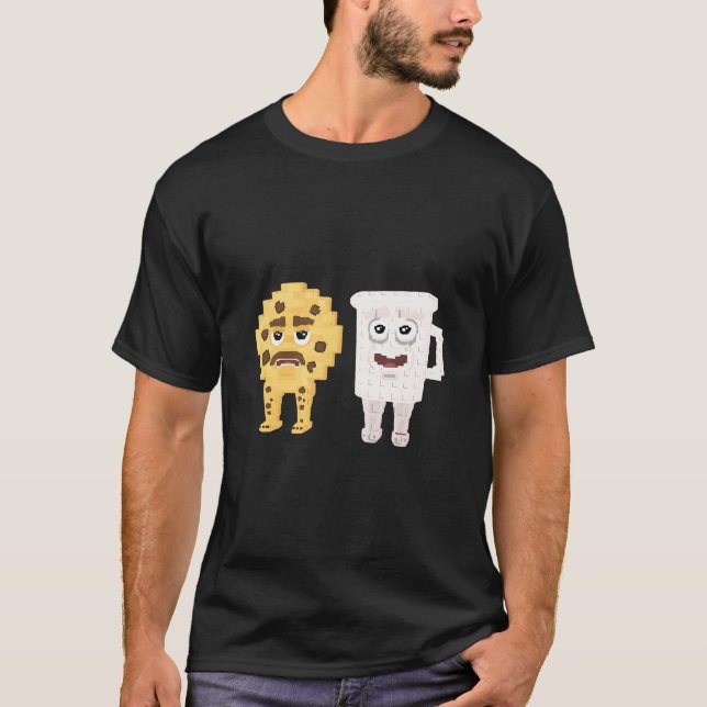 Camiseta Natal Cooki e Milki Brainrot (Frente)