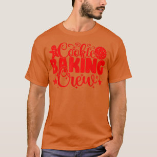 Camiseta Natal Cookie Baking Crew Família Natal Holi