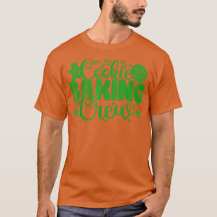 Camiseta Natal Cookie Baking Crew Família Natal Holi
