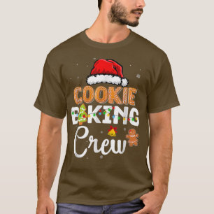 Camiseta Natal Cookie Baking Crew Família Natal Holi