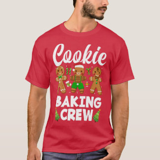 Camiseta Natal Cookie Baking Crew Gingerbird Natal