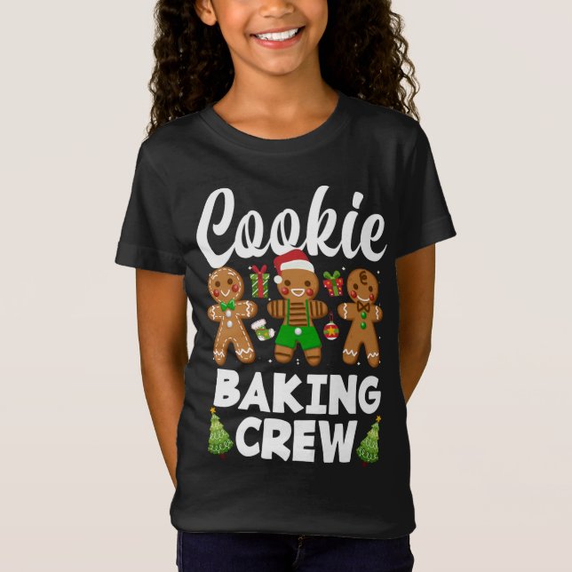 Camiseta Natal Cookie Baking Crew Gingerbird Natal (Frente)