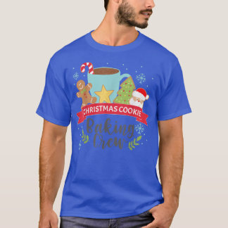 Camiseta Natal Cookie Baking Crew presente para rapazes e c