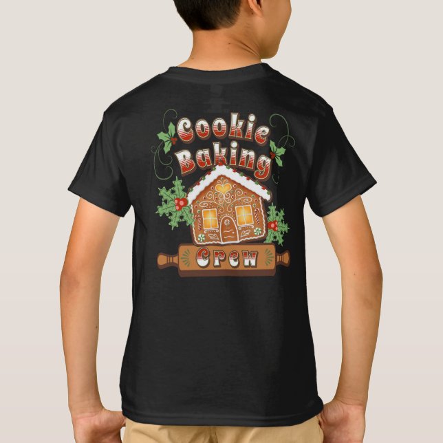 Camiseta Natal Cookie Baking Gingerbird House - (Verso)