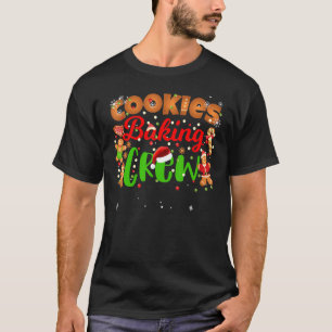 Camiseta Natal Cookie Fazendo Tripulação Correspondendo à F