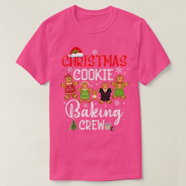 Camiseta Natal Cookie Fazendo Tripulação Xmas Cookie Funny  (Frente do Design)