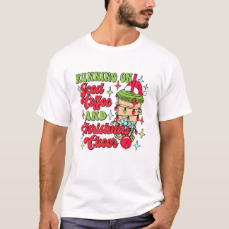 Camiseta Natal Correndo No Café Forçado