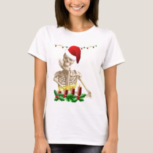 Camiseta natal crânio