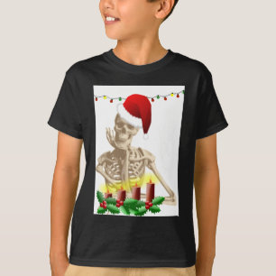 Camiseta natal crânio
