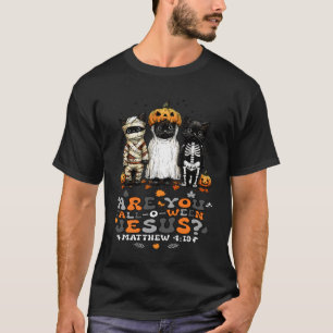 Camiseta Natal Cristão de Halloween Você é Falloween Jesus