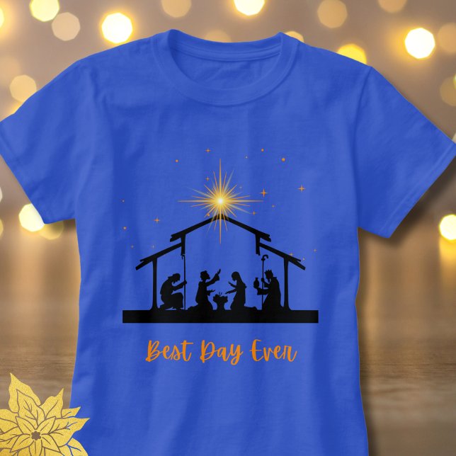 Camiseta Natal Cristão Jesus (Criador carregado)