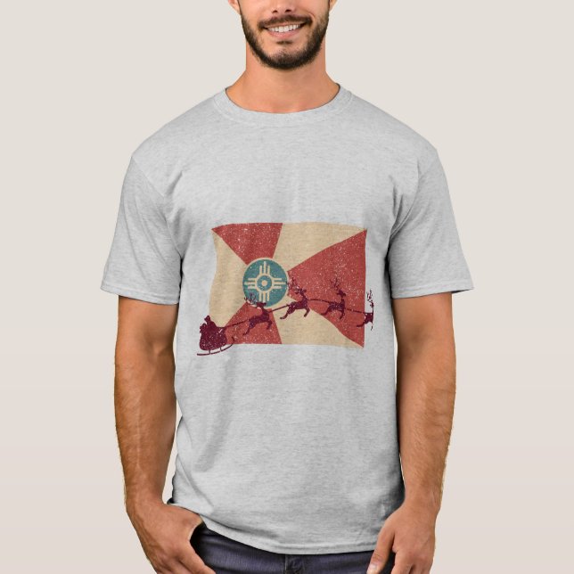 Camiseta Natal da Bandeira Wichita (Frente)