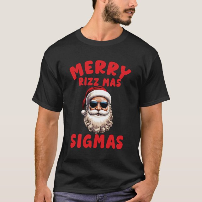 Camiseta Natal da escola Rizz Mas Sigmas (Frente)