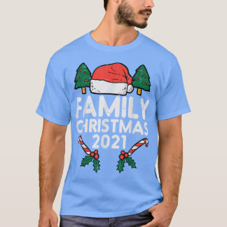 Camiseta Natal da Família 2021 Xmas PJs Matching Christmas