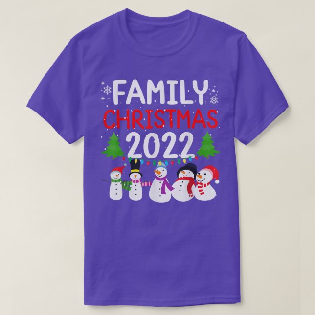 Camiseta Natal da família 2022, Natal da família P (Frente do Design)