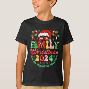Camiseta Natal da Família 2024 Matchin da Praça de Natal