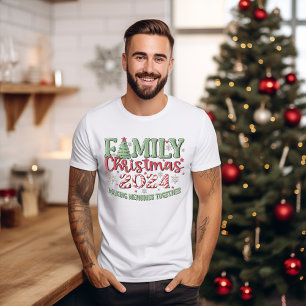 Camiseta Natal da família 2024 Memórias do Fazer T-Shirt