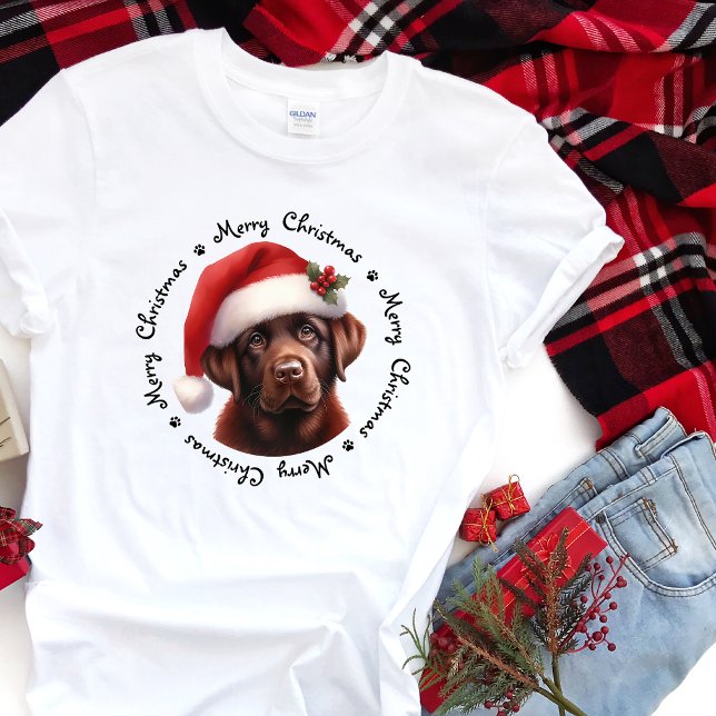 Camiseta Natal da família de Papais noeis Cachorros Bons do (Criador carregado)