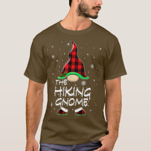 Camiseta Natal da Família de Xadrezes de Hiking Gnomo Buffa